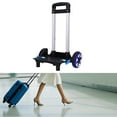 thumbnail image 6 of Backpack Trolley Hand Truck Wheeled Luggage Cart Aluminum Alloy Adjustable Base School Travel Camping, 6 of 9