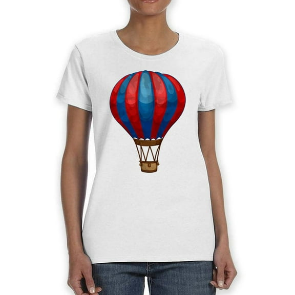Vintage Hot Air Balloon T-Shirt Women -SPIdeals Designs, Female XX-Large