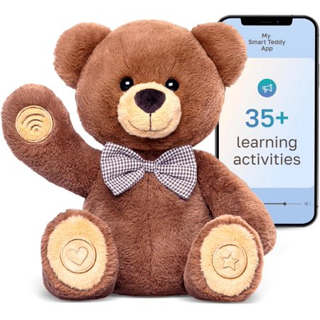 Interactive Educational Toy for 2 3 4 Year Old, 35+ Learning Activities, Storytelling, Bedtime Stories, Routine Builder, Teddy Bear, Best Gift for Toddlers and Preschoolers