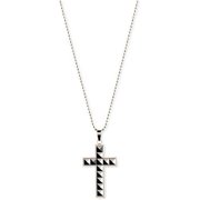 Ss & Tungsten Cross /w Chain
