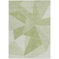 thumbnail image 5 of HomeRoots 579527 9 x 12 ft. Geometric Washable Indoor & Outdoor Rectangle Area Rug, Artichoke Green, Mint Green & Sage, 5 of 5