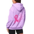 thumbnail image 4 of Yuannlog Mens Zip Up Hoodies With Pocket And Drawstring For Daily Wear And Breast Cancer Awareness Print Basic Pullover Oversized Sweatshirts Tops, 4 of 6