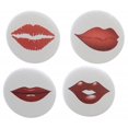 thumbnail image 2 of Ensemble de 4 Aimants Lèvres Rouges - Mignon Baiser d'Amour Saint-Valentin, 2 of 3