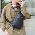 thumbnail image 5 of Men's Chest Bag Crossbody Bag with USB Charging Port Large Capacity Sling Bag for Men Water Resistant Shoulder Bag Lightweight Travel Work Outdoor Daypack Sport, 5 of 9