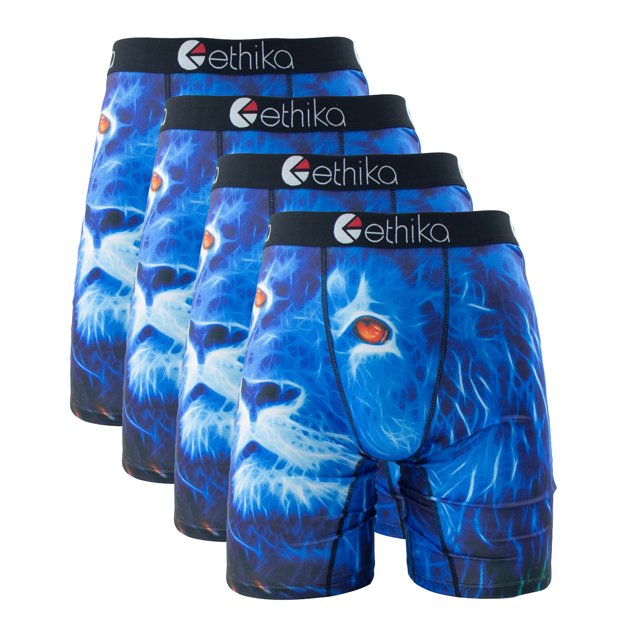 4Pcs Sexy Men Underwear Boxer Shorts Cueca Male Printed Panties Lingerie Men Underpants Boxershorts Plus Size Boxer Briefs XXXL 4-1042 XL