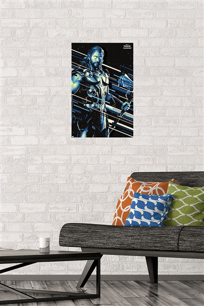 Marvel Thor: Love and Thunder - Thor Wall Poster, 14.725" x 22.375"