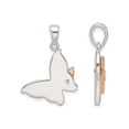 thumbnail image 3 of Gem & Harmony Sterling Silver Butterfly Charm Pendant Necklace with Chain for Women, 3 of 5