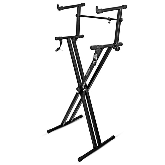 5Core Adjustable Double X Style Keyboard Stand Electric Piano Riser Holder