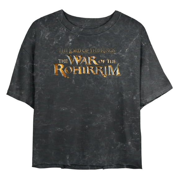 Junior's The Lord of the Rings: The War of the Rohirrim Classic Logo Graphic Crop T-Shirt