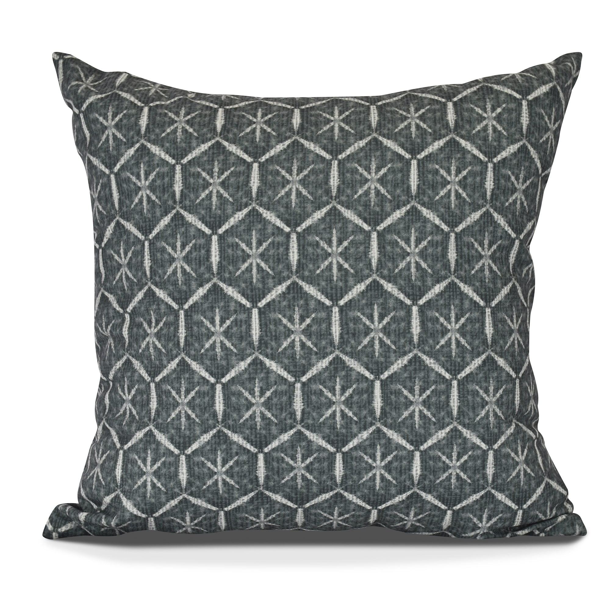 Simply Daisy, Tufted Geometric Print Outdoor Pillow