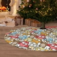 thumbnail image 6 of Sikiie Cartoon Owls 1 30-48 inches {designName} Print Christmas Tree Skirt Snowman Xmas Tree Skirt with Edge Christmas Decorations for Holiday Party48", 6 of 7