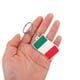 thumbnail image 2 of 5pcs Costeo de llavero de bandera italiana para adornos de bolso y cadena de colgación de llave creativa de automóvil, 2 of 4