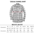 thumbnail image 4 of Men's Casual Button Down Flannel Shirt Plaid, 4 of 7