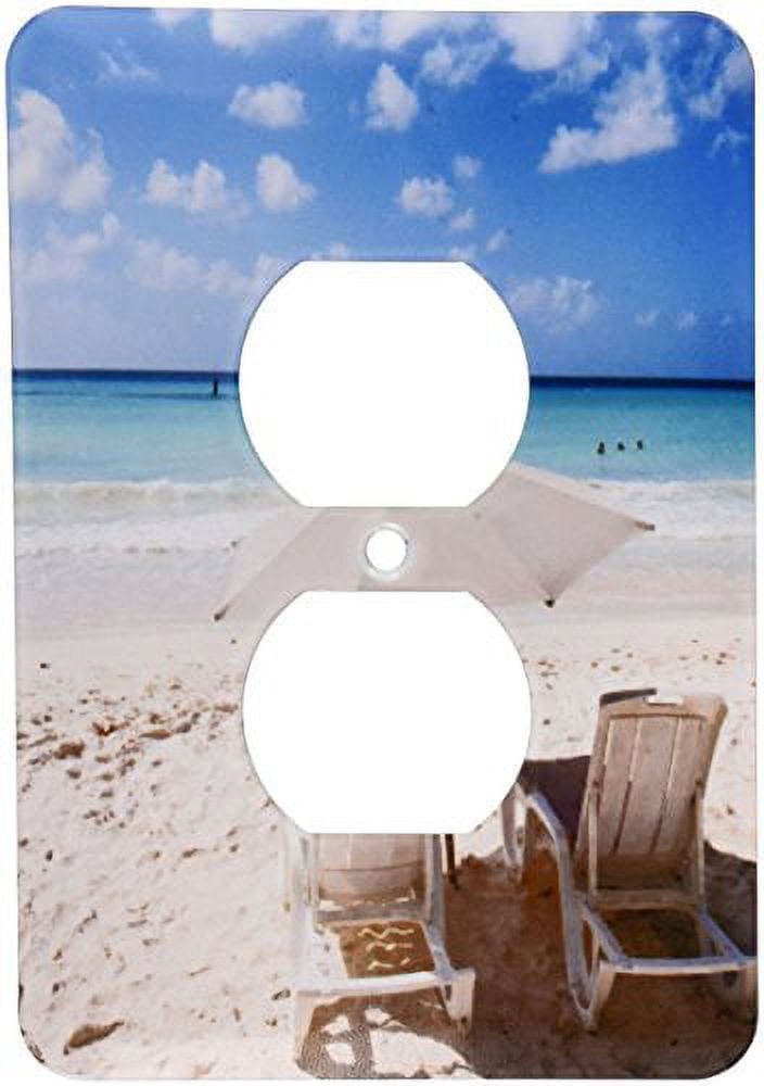 3dRose, Carib Beach Barbados, Caribbean-CA06 MDE0030 - Michael DeFreitas, 2 plug outlet cover
