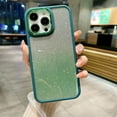 thumbnail image 1 of Nalacover Sparkle Case for iPhone 13 Pro Max, Gradient Shining Glitter Bling Hybrid Acrylic + TPU Shockproof Cover with Electroplated Lens Frame & Button Non-Yellowing Case,Darkgreen, 1 of 9