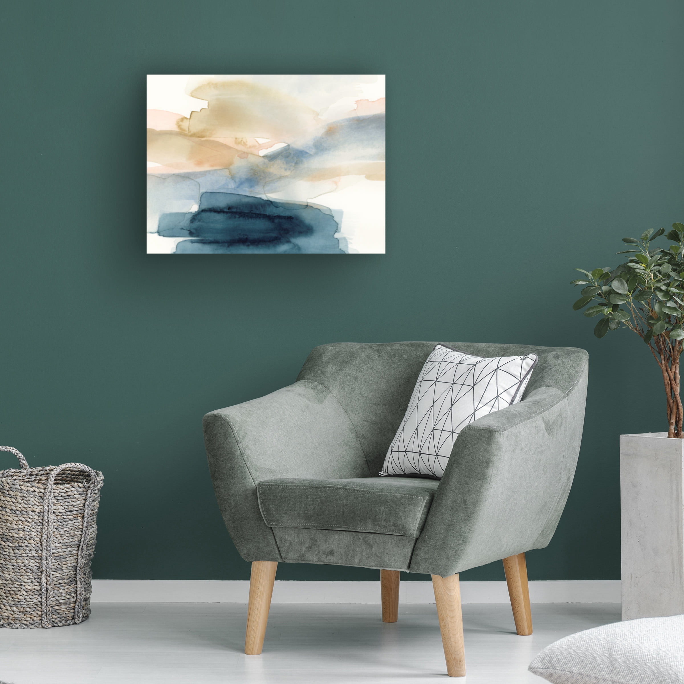 Victoria Barnes 'Watercolor Swathe I' Canvas Art