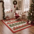 thumbnail image 4 of KUETH 2'x6' Christmas Machine Washable Runner Rug, Non-Slip Rugs for Kitchen, Hallway, Corridor and Entryway, Red, 4 of 8