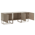 thumbnail image 4 of Furniture of America Haft 3-Cabinet TV Stand for TVs up to 66", Taupe, 4 of 8