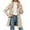Beige, variant on Womens Elegant Single Coats Long Sleeve Button down Mid Winter Overcoat Simple Trendy Solid Color Work Office Pea Coats Business Casual Comfy Outwear Black S