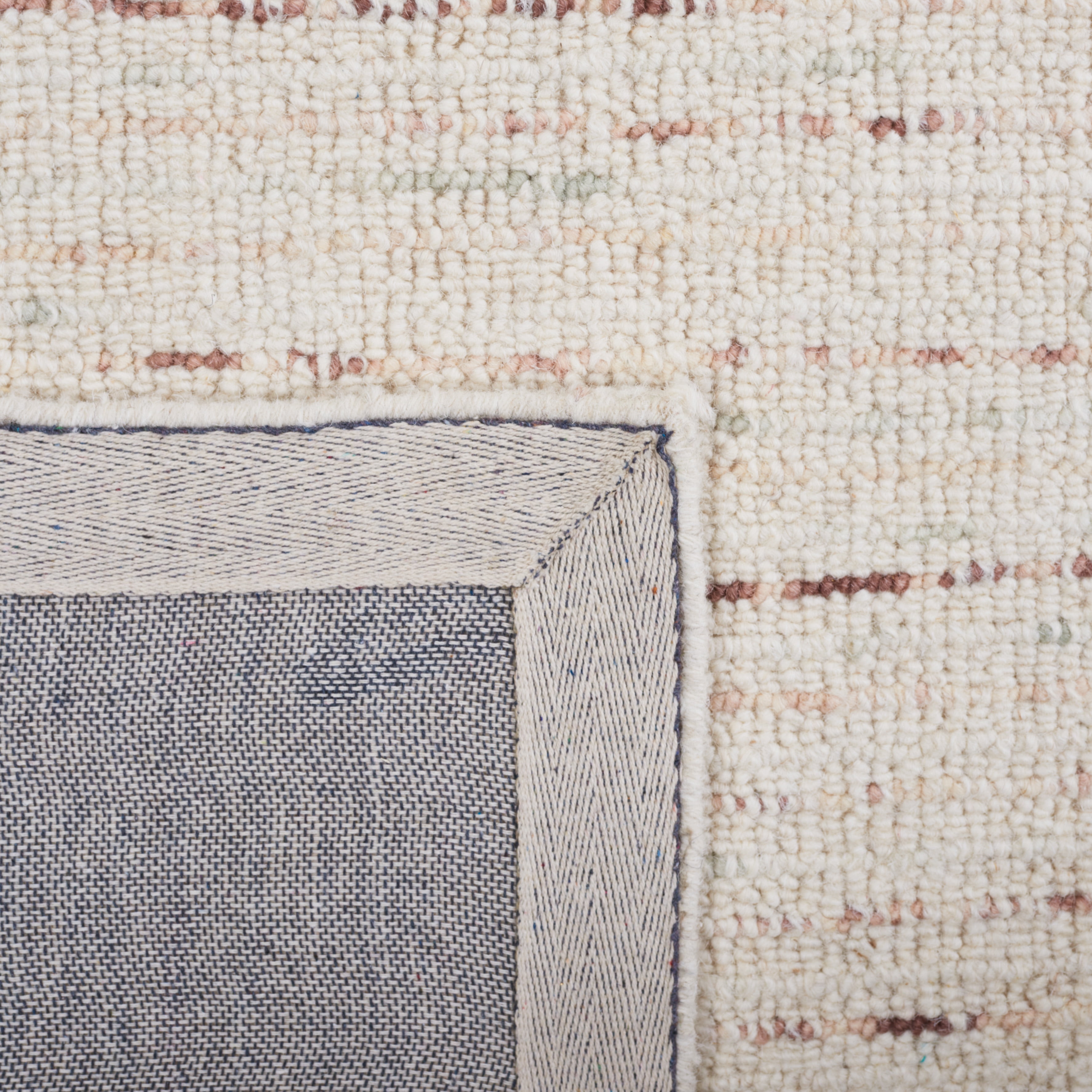 Safavieh Abstract Delia Distressed Wool Runner Rug, Ivory/Brown, 2'3" x 8'