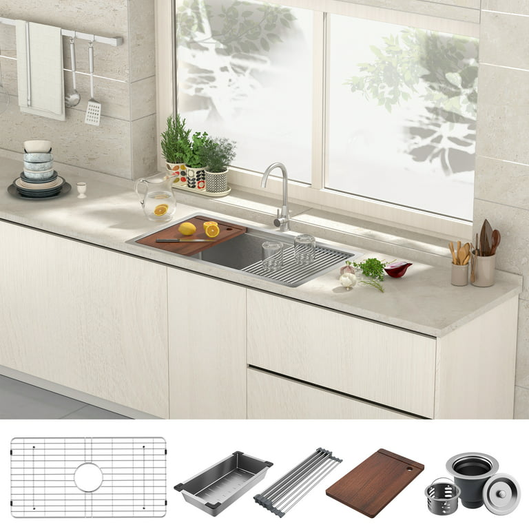 Stainless Steel Kitchen Countertop Bowl Dish Chopping Board
