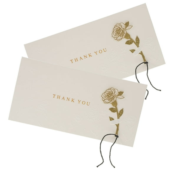 CIMAXIC Wedding 2pcs Blank Gift Greeting Cards Thank You Cards For Birthday Wedding Baby Shower,6.89"X3.46"X0.12"