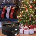 thumbnail image 4 of Christmas Home Textile Storage Wreath Storage Container 30 Inches Christmas Wreath Storage Bag 2 Layer Storage Thickened Cloth Water Proof Material With Zipper Reinforced Handle Dusts Proof Red, 4 of 9
