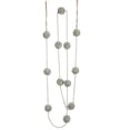 thumbnail image 2 of 6' Silent Luxury Blue-Gray Twisted Pom Pom Christmas Garland - Unlit, 2 of 2