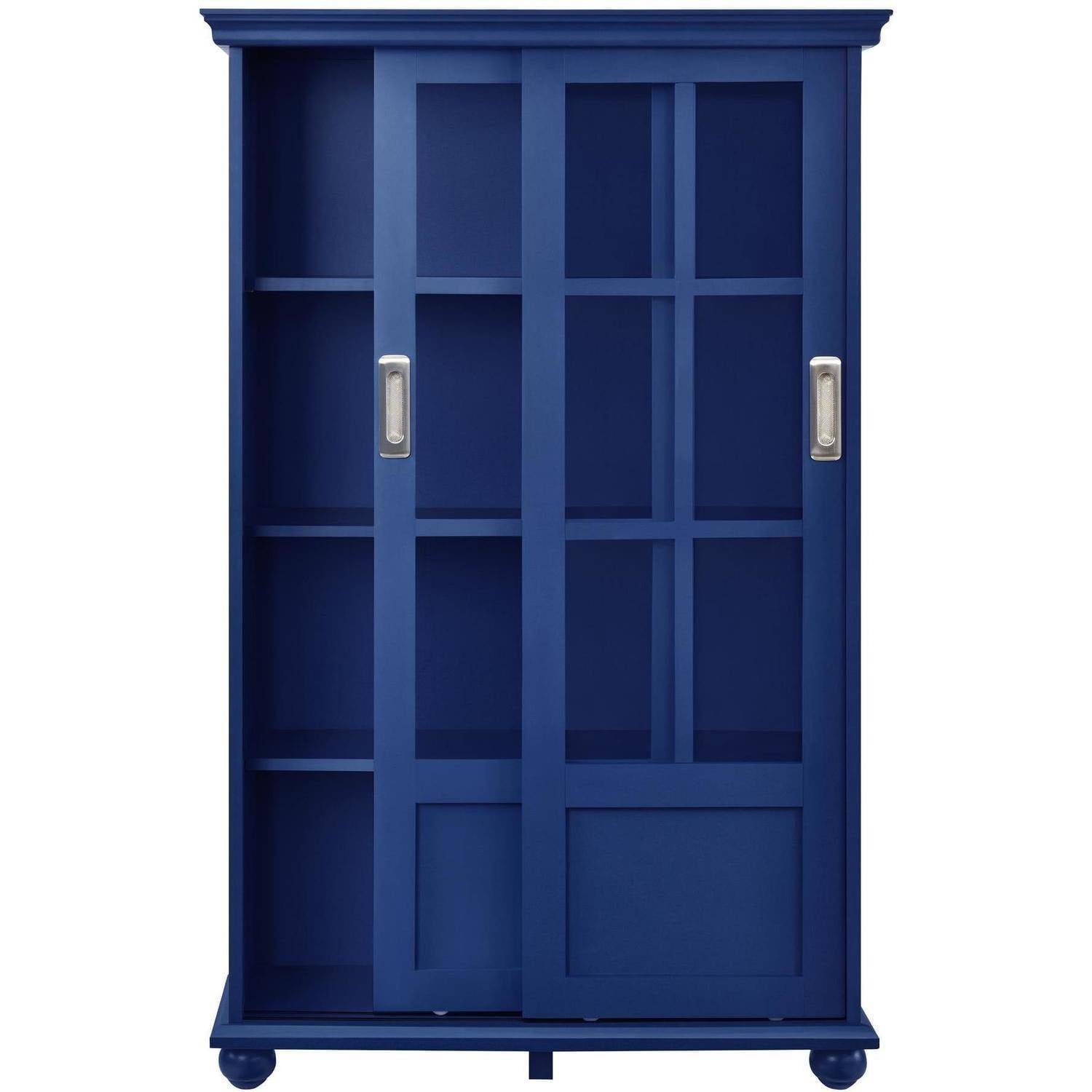 Blue Bookcase altra aaron lane bookcase with sliding glass doors, white Blue Bookcase altra aaron lane bookcase with sliding glass doors, white