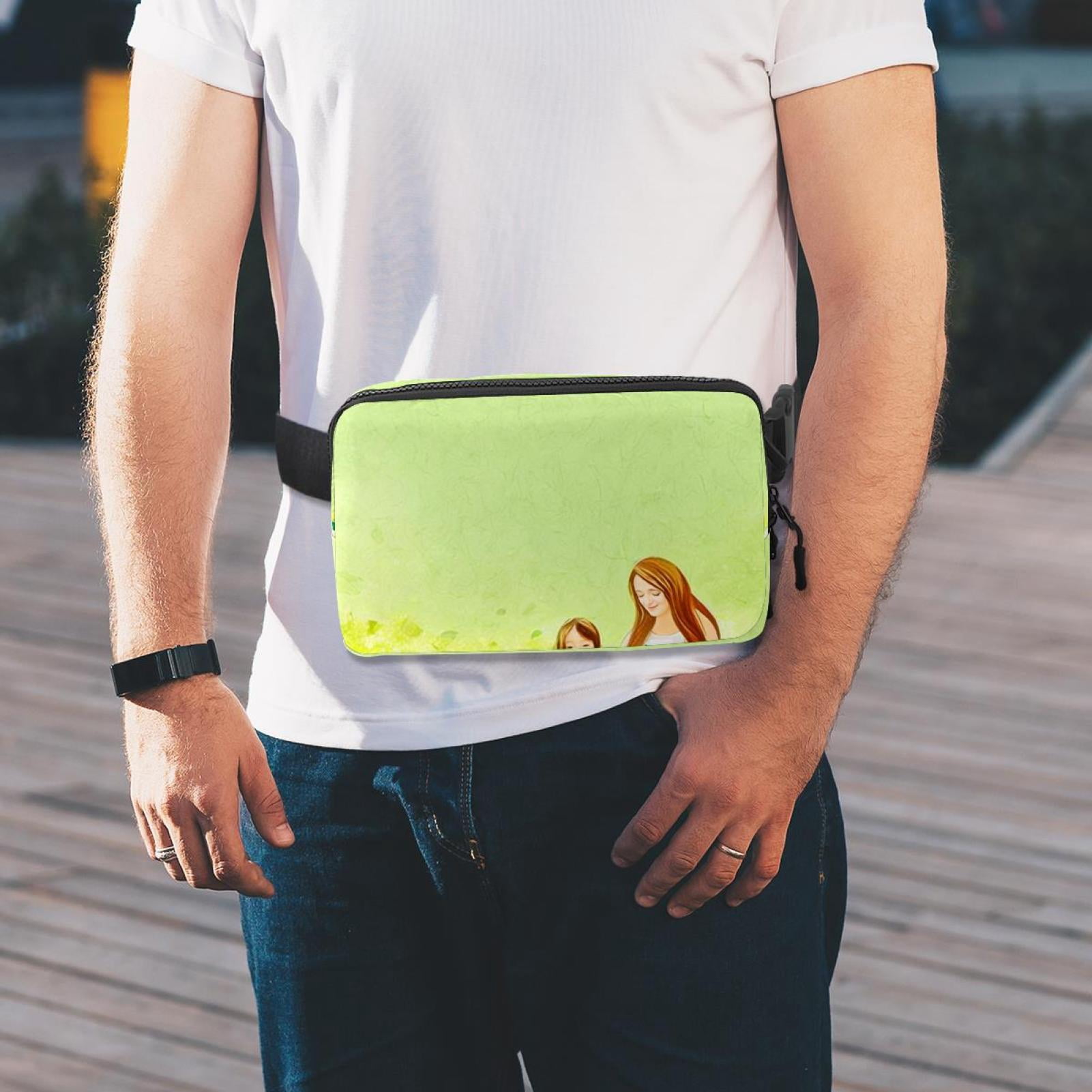 Mother's Day Adjustable Lightweight Unisex Waist Bag Running Belt with Extension Strap Money Belt Holder