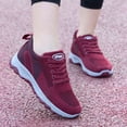 thumbnail image 2 of EKVAHL Women's Orthopedic Walking Sneakers, Stretch Knit Tennis Shoes, Non‑Slip Arch Support Fitness Shoes for Casual Outdoor Workout Red, 2 of 4