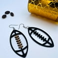 thumbnail image 5 of Mall of Style - Football Jewelry for Women - Football Earrings - Football Mom Earrings (Ink Black), 5 of 8