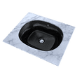 thumbnail image 3 of TOTO® Maris™ 17-5/8" x 14-9/16" Oval Undermount Bathroom Sink, Ebony - LT483#51, 3 of 3