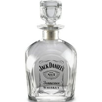 Fashion Jack Daniel's Label Glass Decanter (4 X 4) Made In Italy gm16108