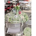 thumbnail image 5 of Outdoor Tablecloth with Umbrella Hole for Patio/Picnic/Party/Camping, Green Leaves Waterproof Table Cloth Round Cover Washable, Elegant Pastoral Summer Botanical Rustic (Dia 54"), 5 of 8