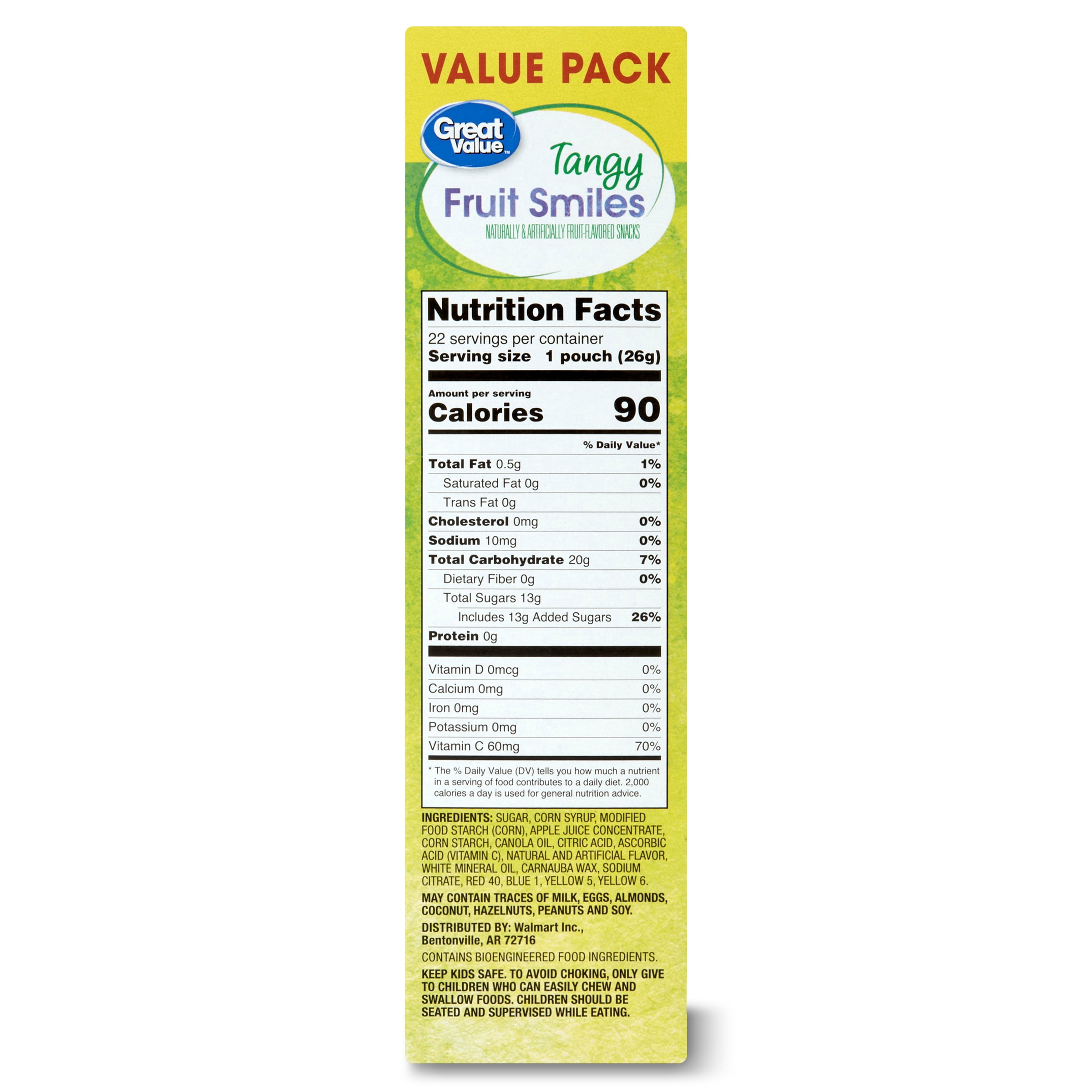 Buy Great Value Tangy 22ct Fruit Snack Online at Lowest Price in India