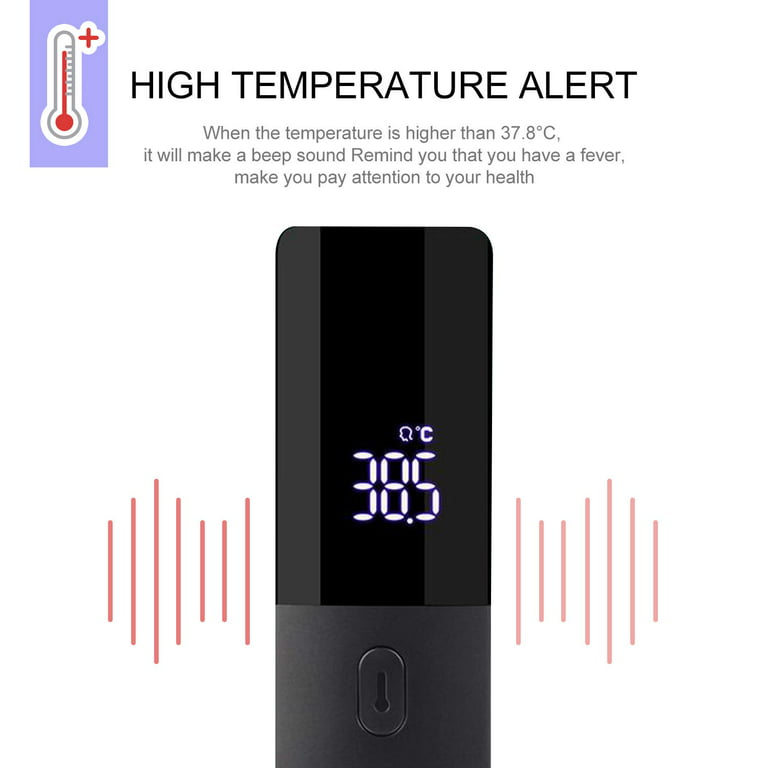 Non-Contact Infrared Thermometer, Ultra-Thin, Lcd Display With °F
