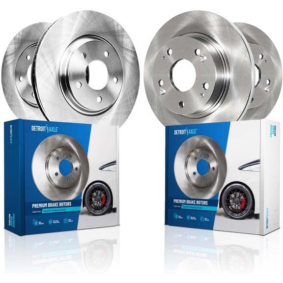 Detroit Axle - Brake Rotors for 2011-2015 Honda CR-Z Disc Brake Rotors 2012 2013 2014 Replacement : 10.30" inch Front 10.24" inch Rear Rotor