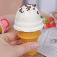 thumbnail image 1 of Simulation Ice Cream Model Realistic Artificial Ice-Cream Cone Fake Food Desserts Shop Display Model Photo Props Kids Toys Decor, 1 of 9