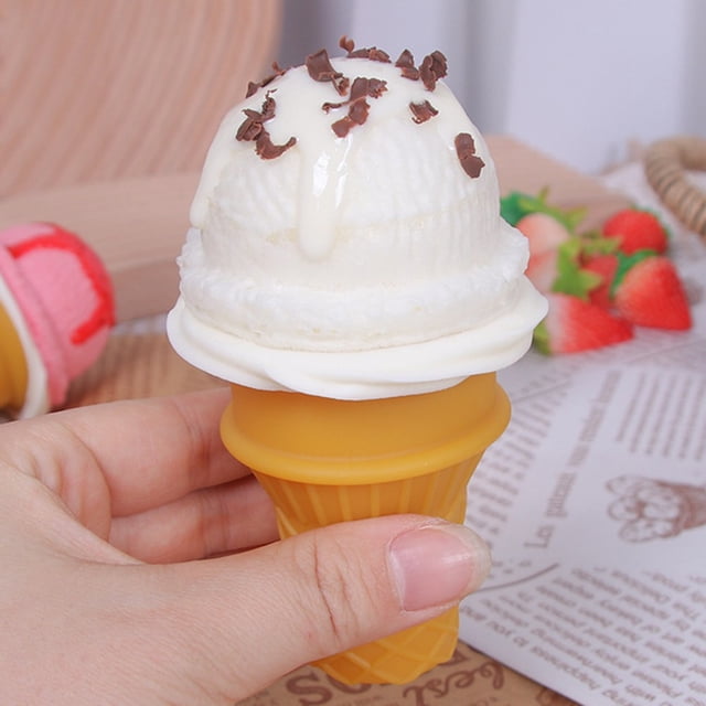 Simulation Ice Cream Model Realistic Artificial Ice-Cream Cone Fake Food Desserts Shop Display Model Photo Props Kids Toys Decor