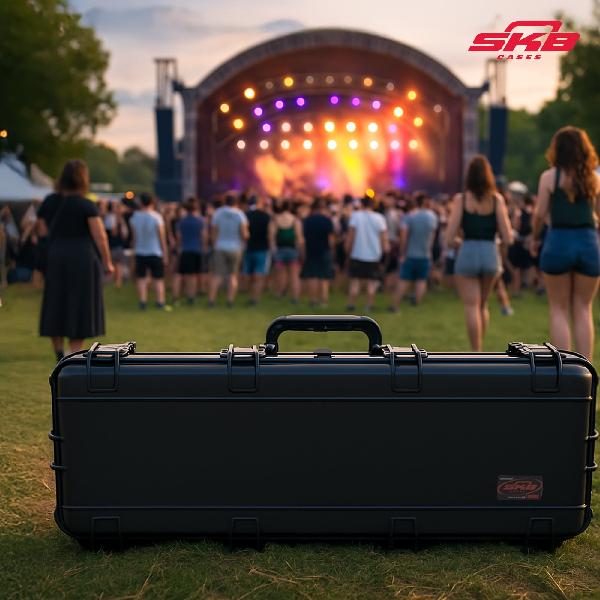 SKB Cases 3I-4214-56 Electric Guitar Flight Case With Wheels & Latches New