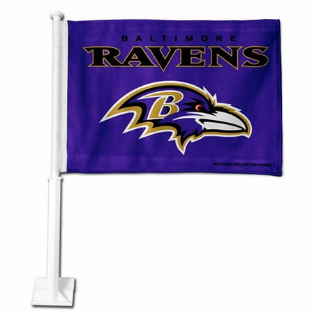 Rico Industries NFL Car Flag, Baltimore Ravens