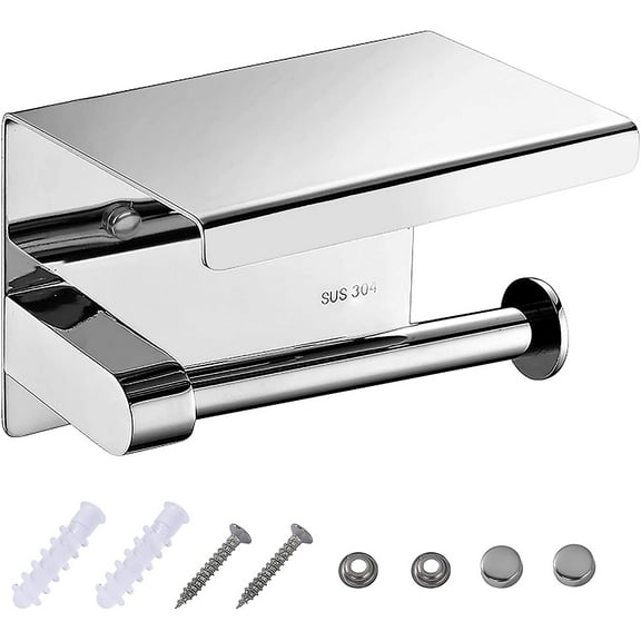 Toilet Roll Holder Sus304 Stainless Steel Polished Toilet Paper Holder