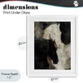thumbnail image 4 of Stupell Industries Modern Dual Spirit Horses White Framed Print Under Glass, 17 x 21, by Svetlana Aleynikova, 4 of 8