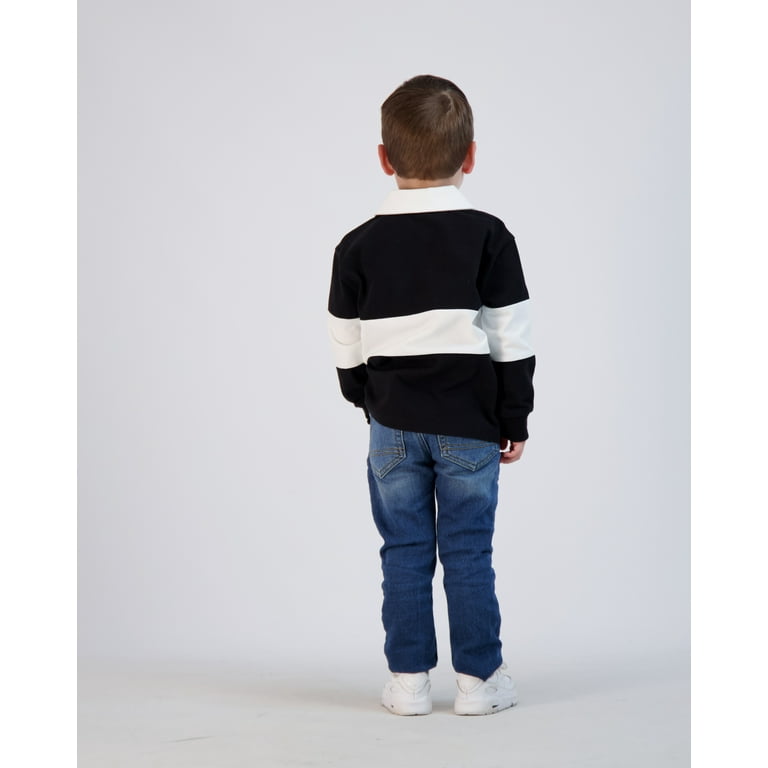 Disney Mickey Mouse Toddler Boy Long Sleeve Rugby Polo Shirt