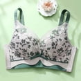 thumbnail image 6 of Bvxeep Women's Front Closure Middle-Aged Soft Plus Size Wirefree Style Bra Print Daily Bra, 6 of 6