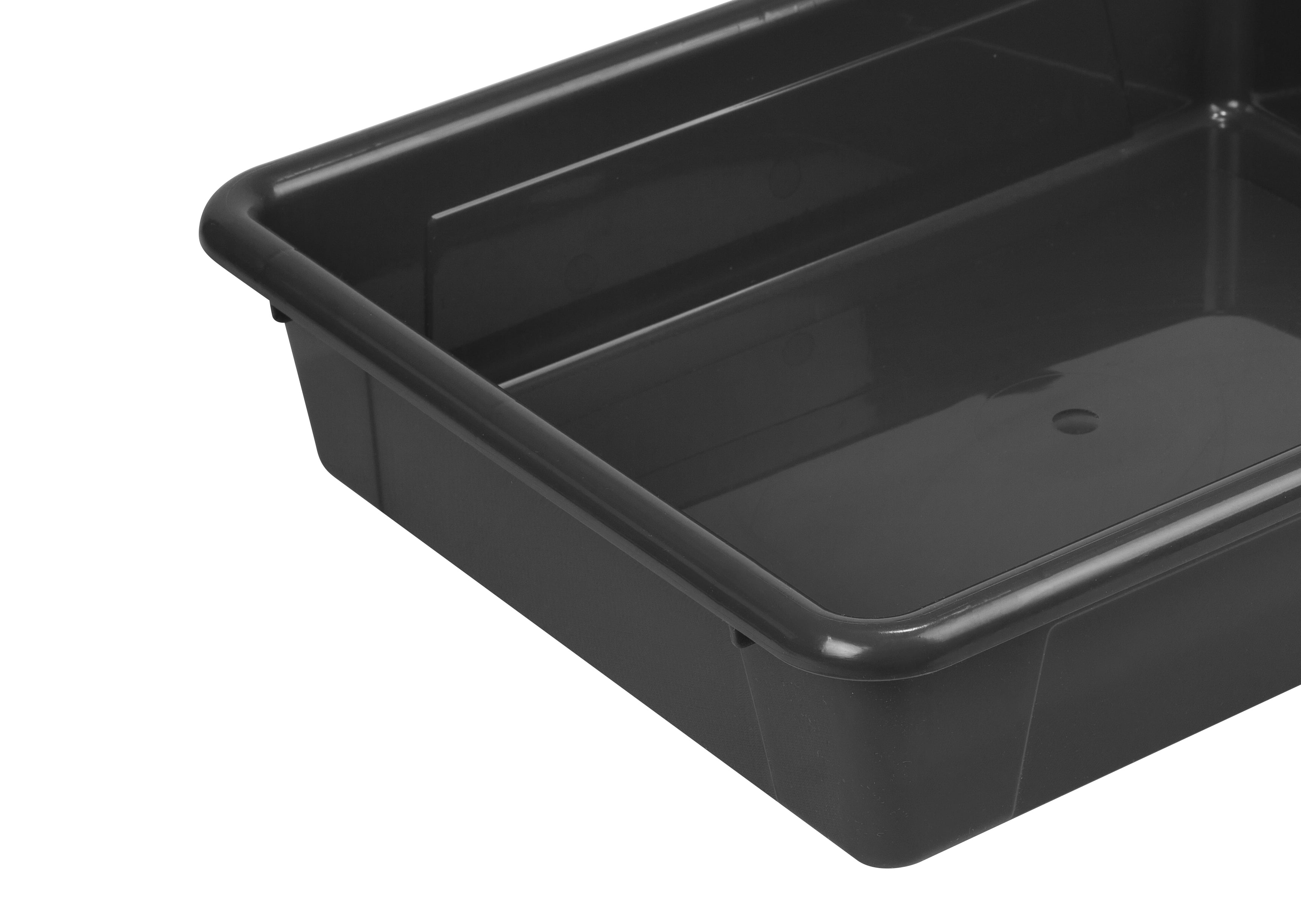Pen+Gear Plastic Letter Tray, Letter Size Paper Sorter, Deep Black