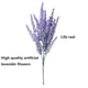 thumbnail image 4 of Xiao Hua 12 manojos de flores artificiales de lavanda y plástico morado (rosa), 4 of 5