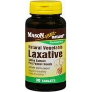 Mason Natural Vegetable Laxative Tablets 90 ea (Pack of 3)