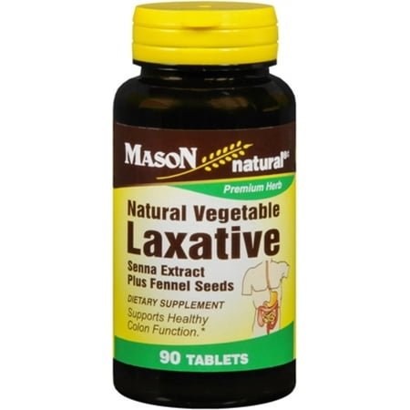 Mason Natural Vegetable Laxative Tablets 90 ea (Pack of 3)